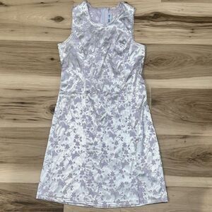 Vintage 90’s y2k Girl Code Silver Purple Butterfly Dress Girls 14